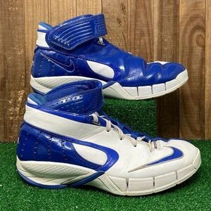 Nike 316686-142 Air Zoom Elite White Blue Basketball Lace Up Womens SZ 9.5